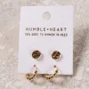 Humble + Heart Bubble Hoop EOL Stud Set Gold Earrings