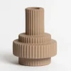 NED Collections Burj Pastel Brown Candle Holder