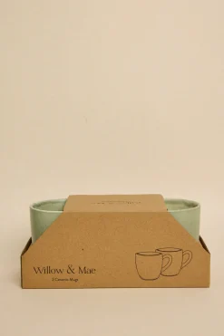 Willow u0026 Mae Caffeine Fix Green Speckle Pack 2 Mugs