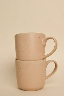 Willow u0026 Mae Caffeine Fix Pink Speckle Pack 2 Mugs
