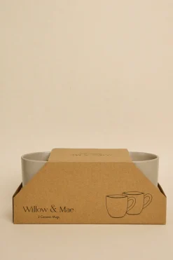 Willow u0026 Mae Caffeine Fix Stone Speckle Pack 2 Mugs