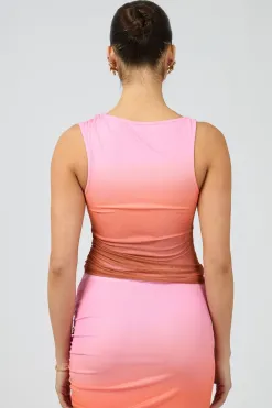 Jorge Camilla Sunset Pink Tank Top