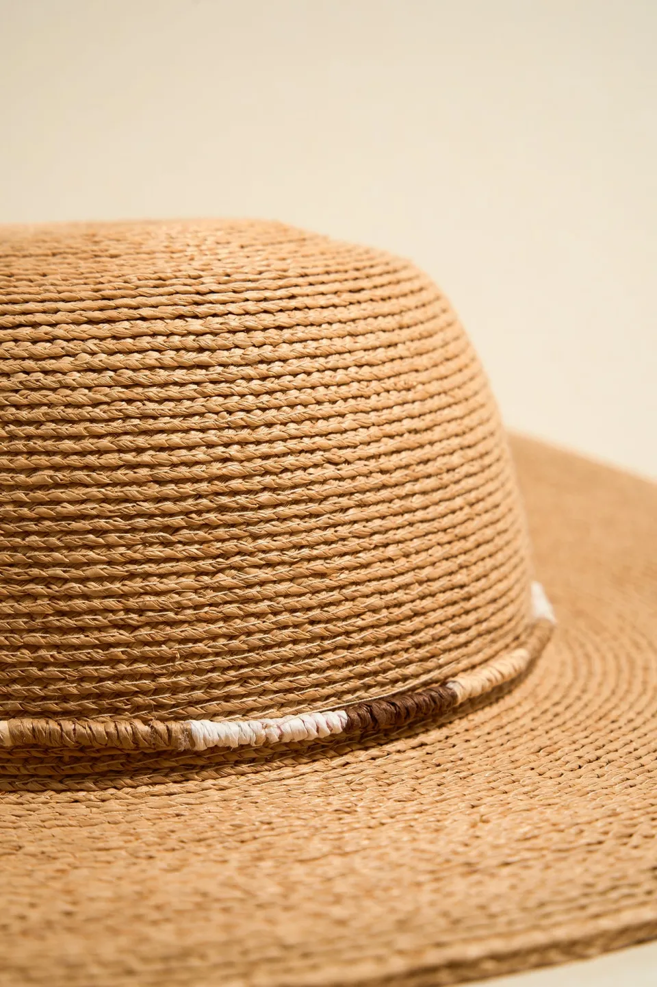 Among the Brave Candace Raffia Multi Band Wide Brim Hat