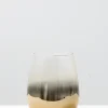 Nel Lusso Cariso Metallic Gold Stemless Wine Glass Each