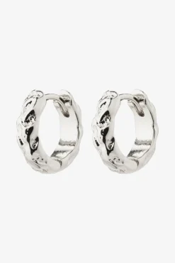 Pilgrim Carla Recycled EOL Silver Plated Huggie Hoop Earrings