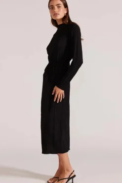 Staple The Label Carmon Black LS Maxi Dress