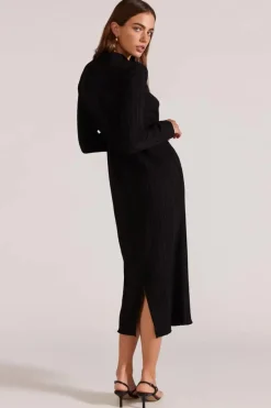 Staple The Label Carmon Black LS Maxi Dress