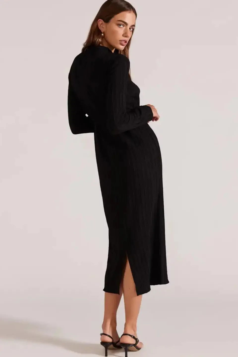 Staple The Label Carmon Black LS Maxi Dress