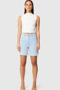 Abrand Jeans Carrie Kate Light Blue Denim Short
