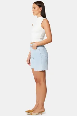 Abrand Jeans Carrie Kate Light Blue Denim Short