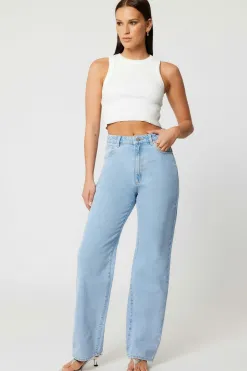 Abrand Jeans Carrie Kendall Light Blue High Wide Jean