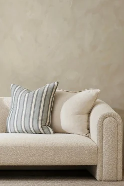 Baya Cassia Almond Feather Inner 55x55cm Linen Cushion