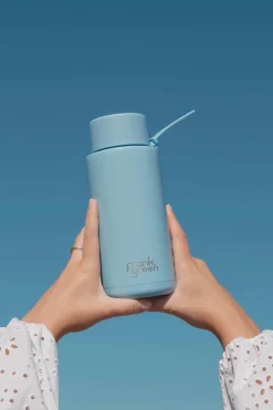 Frank Green Ceramic Reusable Sky Blue 1ltr Bottle