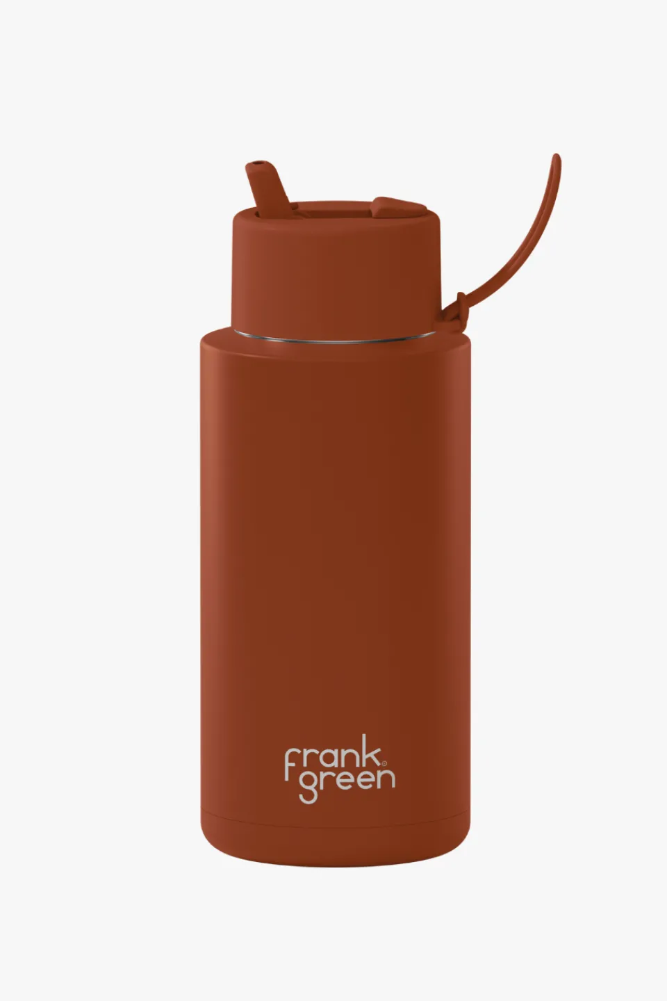 Frank Green Ceramic Reusable Toffee LE 1ltr Bottle with Flip Lid