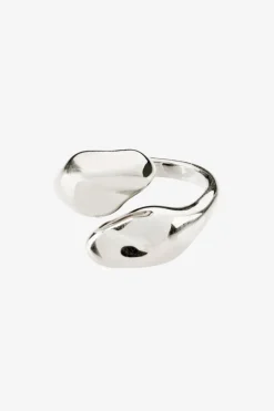 Pilgrim Chantal Recycled Silver Plated Adjustable Ring