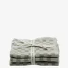 Bianca Lorenne Chekka Taupe + Oatmeal Pack 3 Wash Cloths