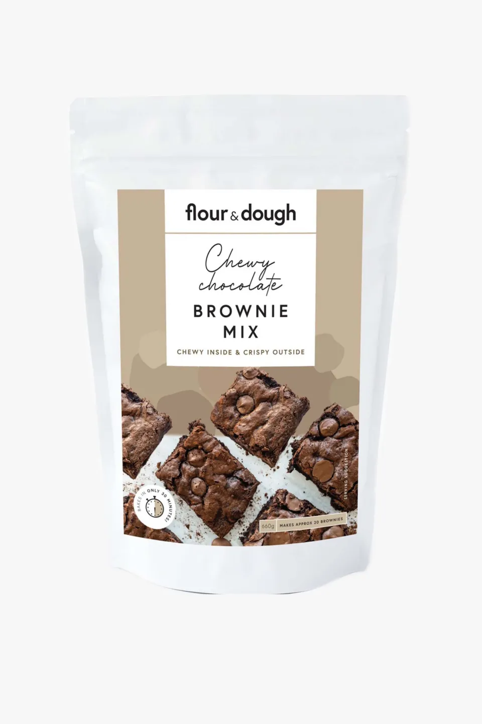 Flour u0026 Dough Chewy Chocolate Brownie Baking Mix