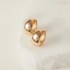 Humble + Heart Chunky Oval Gold Earrings