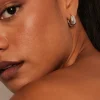 Humble + Heart Chunky Oval Rhodium Earrings