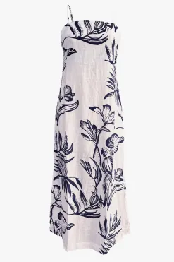 Stories be Told Citizen Navy Silhouette Strappy Maxi Dress