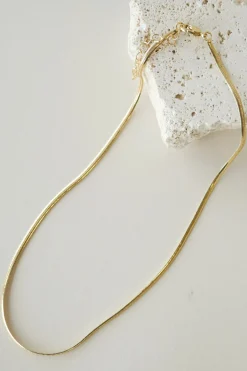 Humble + Heart Classic Snake Chain Gold Necklace
