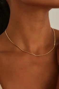 Humble + Heart Classic Snake Chain Gold Necklace