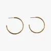 Flo Gives Back 15% to Women In Need Classic Thin Hoop Earrings Gold