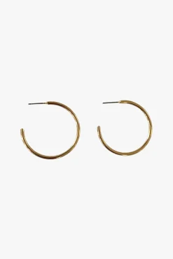 Flo Gives Back 15% to Women In Need Classic Thin Hoop Earrings Gold
