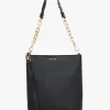 Saben Claudette Crossbody Black + Gold Chunky Chain Handle