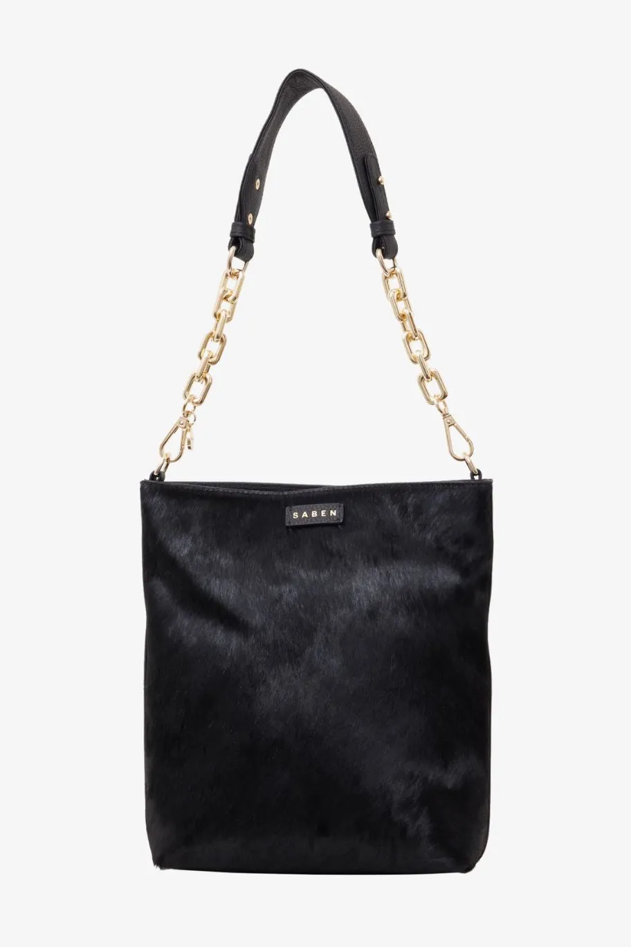 Saben Claudette Crossbody Black Haircalf Crossbody Bag