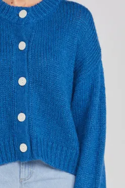 Thing Thing Cleo Cobalt Blue Wool Cardigan