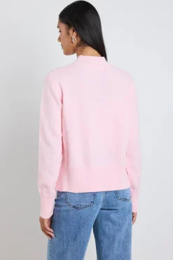 Ivy + Jack Cloud Blush Funnel Neck Knit Jumper