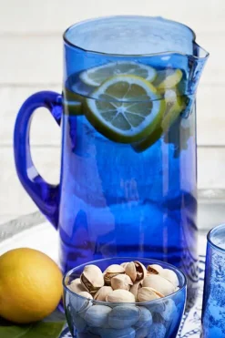 Beldi Cobalt Blue Glass Jug 1 Litre