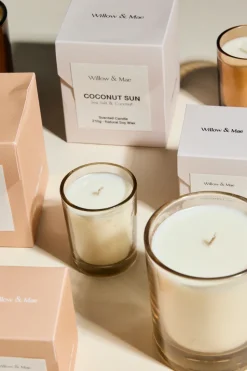 Willow u0026 Mae Coconut Sun Sea Salt + Coconut 60g Soy Candle