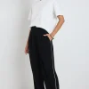 Among the Brave Collective Black Piped Trim Pants
