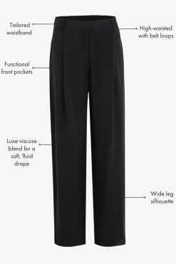 Ivy + Jack Confidential Black Soft Touch Longer Length Elastic Back Pants