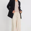 Ivy + Jack Cooper Black Double Breasted Classic Blazer