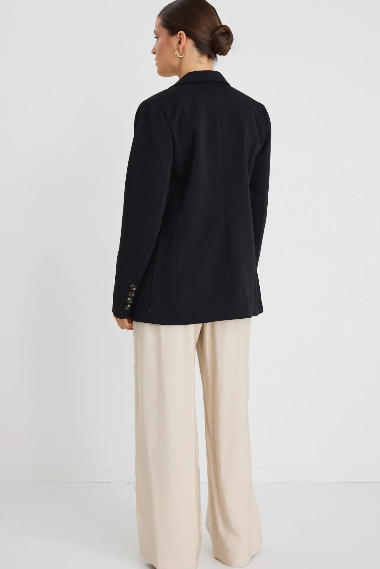 Ivy + Jack Cooper Black Double Breasted Classic Blazer