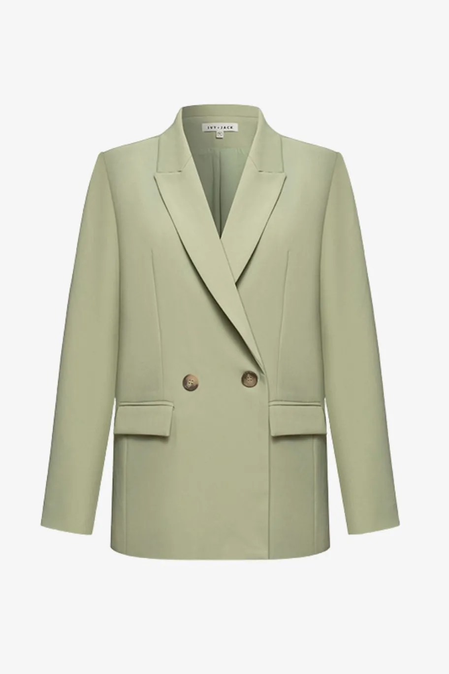Ivy + Jack Cooper Moss Tencel Semi Fitted Boyfriend Blazer