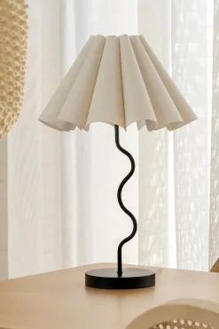 Paola + Joy Cora Black Natural Table Lamp