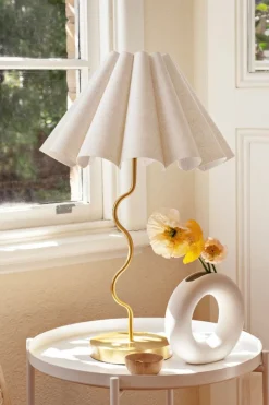 Paola + Joy Cora Gold Natural Table Lamp