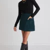 Love Lulu Credible Forest Cord Mini Skirt