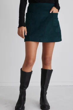 Love Lulu Credible Forest Cord Mini Skirt