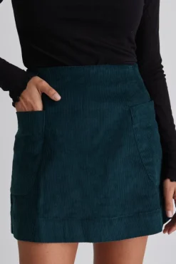 Love Lulu Credible Forest Cord Mini Skirt