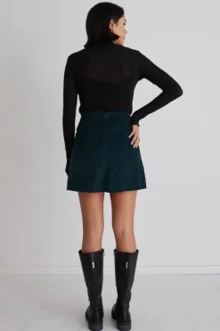 Love Lulu Credible Forest Cord Mini Skirt
