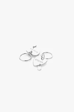 Stolen Girlfriends Club Crying Heart Sleeper Earrings