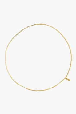 Brie Leon Curb 18k Gold Plated Chain Necklace