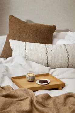 Baya Cyprian Textured Cocoa Feather Inner 50x50cm Cushion