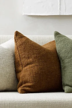 Baya Cyprian Textured Treacle Feather Inner 50x50cm Cushion