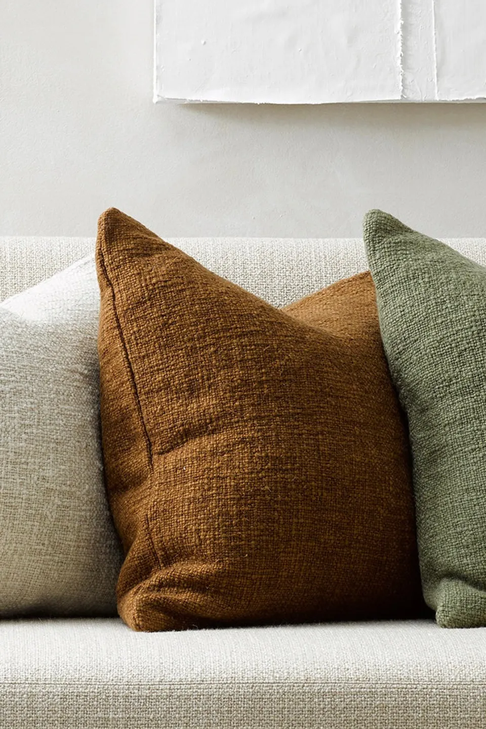 Baya Cyprian Textured Treacle Feather Inner 50x50cm Cushion